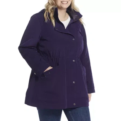 Gallery Womens Plus Midweight Raincoat In Purple