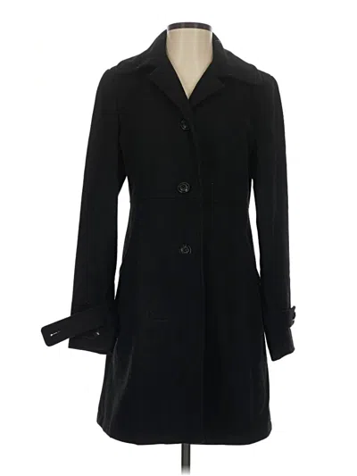 Pre-owned Gallery Wool Coat In Black