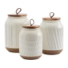 Gallery Ziggy 3-pc. Canister Set In White