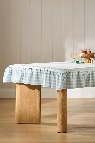 Galley & Fen Ruffled Gingham Tablecloth