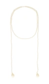 Galley Los Angeles Neck Scarf Necklace In Silver