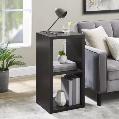 Galli 2 Cubby Storage Cabinet Espresso In Black