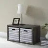 Galli 2 Cubby Storage Cabinet Grey In Gray