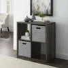 Galli 4 Cubby Storage Cabinet Grey In Gray