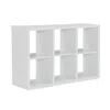 Galli 6 Cubby Storage Cabinet White In White