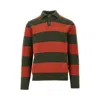 Gallia Knit Striped Merino Wool Sweater In Multi