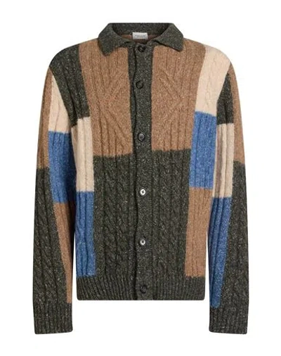 Gallia Man Cardigan Beige Size 42 Alpaca Wool, Cotton, Polyamide, Merino Wool In Sand