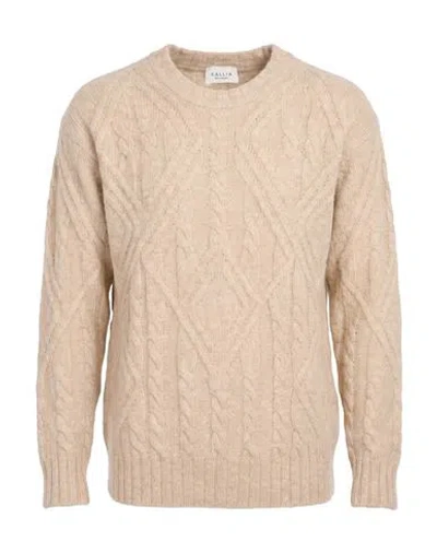 Gallia Man Sweater Beige Size 40 Alpaca Wool, Cotton, Polyamide, Merino Wool