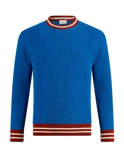 Gallia Man Sweater Bright Blue Size 38 Merino Wool, Polyamide