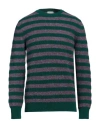 Gallia Man Sweater Green Size 42 Merino Wool, Alpaca Wool, Recycled Polyamide In Green