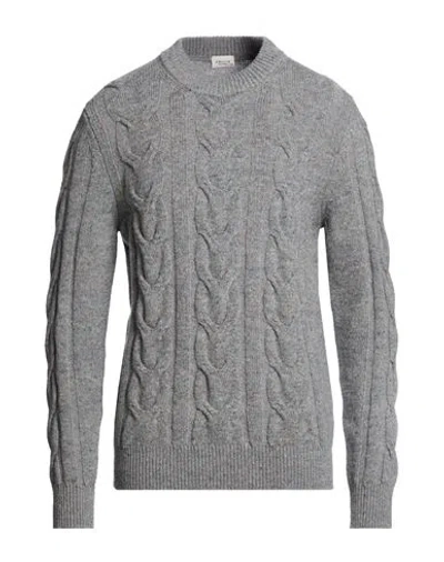 Gallia Man Sweater Grey Size 46 Merino Wool In Gray