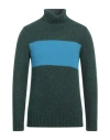 Gallia Man Turtleneck Green Size 42 Alpaca Wool, Viscose, Polyamide, Merino Wool In Green