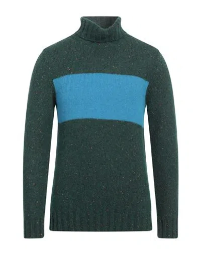 Gallia Man Turtleneck Green Size 42 Alpaca Wool, Viscose, Polyamide, Merino Wool