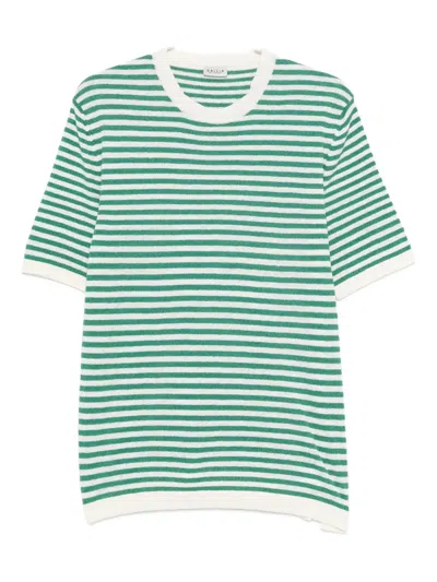 Gallia Striped-pattern T-shirt In Green