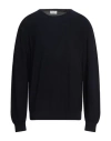 Gallia X Sør Man Sweater Midnight Blue Size 50 Merino Wool In Black