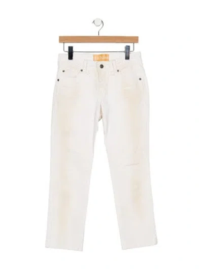 Pre-owned Galliano Mid-rise Straight Leg Jeans In Neutral