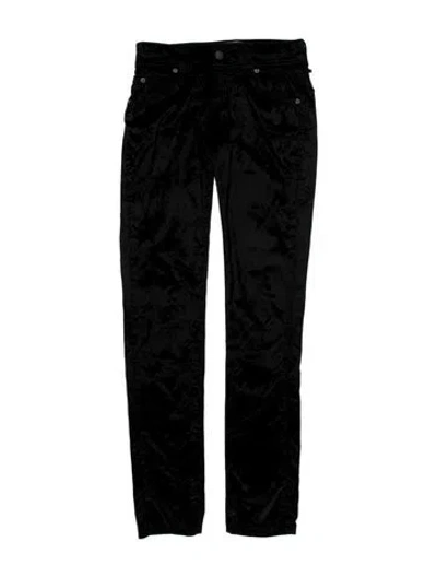 Pre-owned Galliano Straight Leg Pants In Black