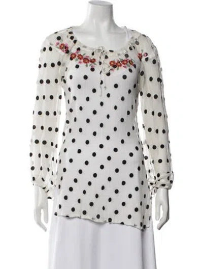 Pre-owned Galliano Vintage 2000's Top In White