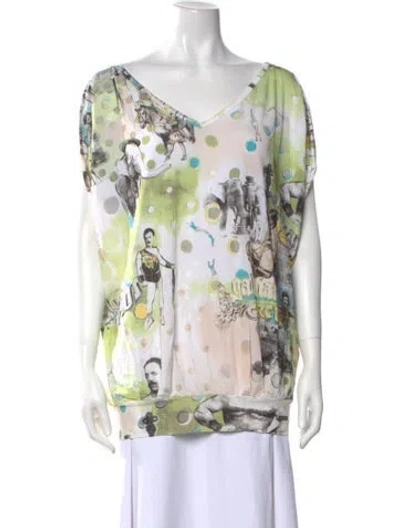 Pre-owned Galliano Vintage 2007 Blouse In Neutral