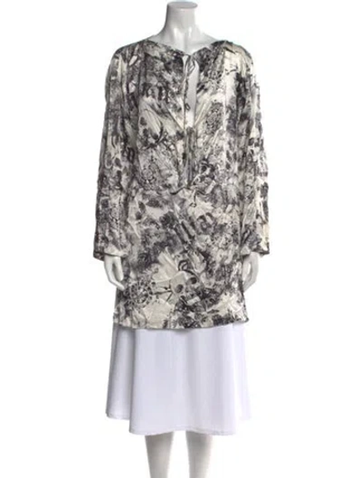 Pre-owned Galliano Vintage 2007 Tunic In White