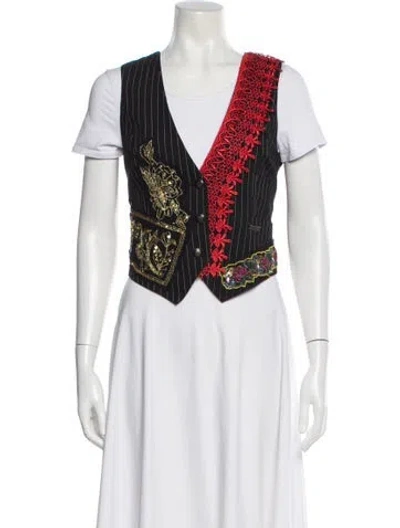 Pre-owned Galliano Vintage 2008 Vest In Black