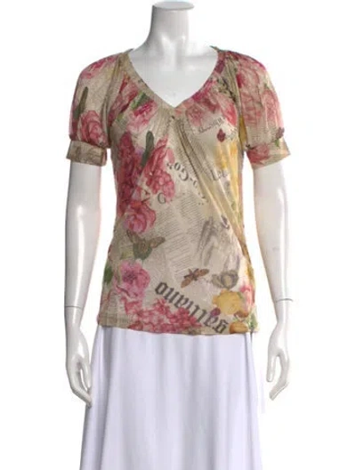 Pre-owned Galliano Vintage 2009 Top W/ Tags In Neutrals
