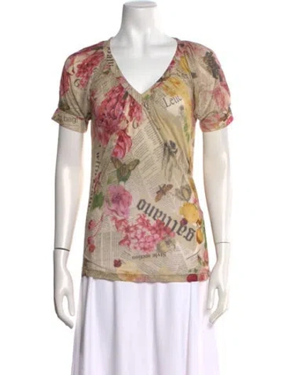 Pre-owned Galliano Vintage 2009 T-shirt W/ Tags In Neutral