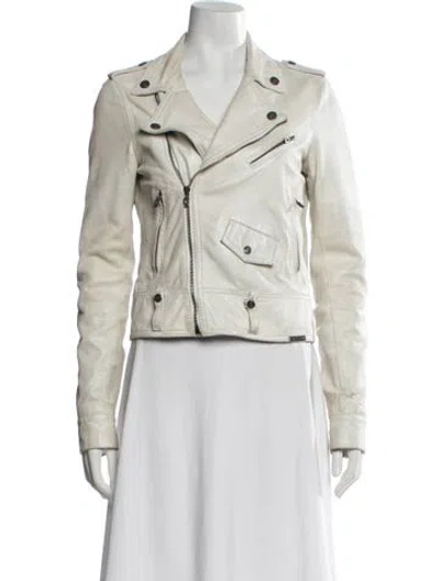 Pre-owned Galliano Vintage 2010 Biker Jacket In Neutrals