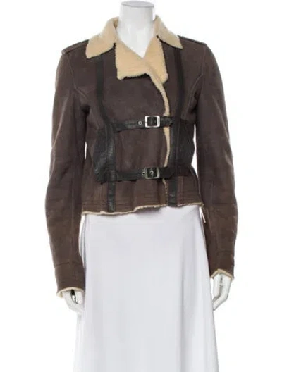 Pre-owned Galliano Vintage 2011 Biker Jacket In Gray