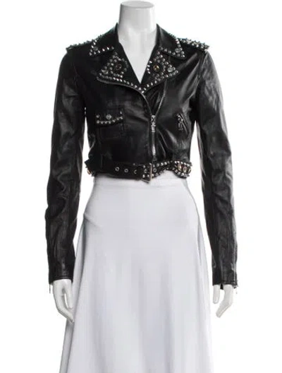 Pre-owned Galliano Vintage 2012 Biker Jacket In Black