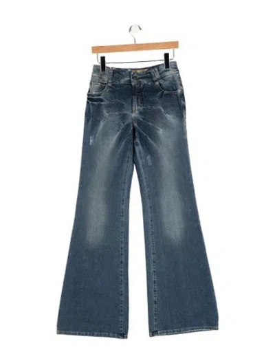 Pre-owned Galliano Vintage Flared Jeans W/ Tags In Blue
