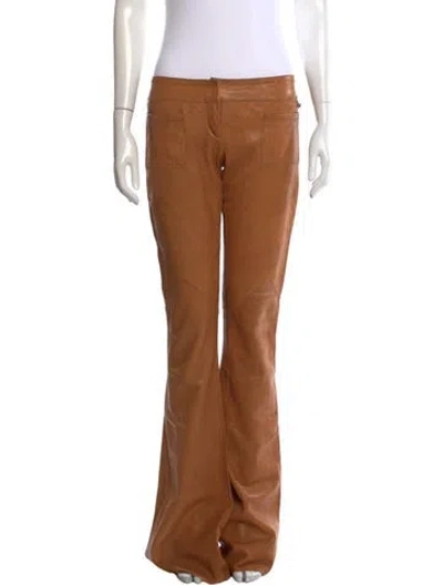 Pre-owned Galliano Vintage Flared Pants In Brown