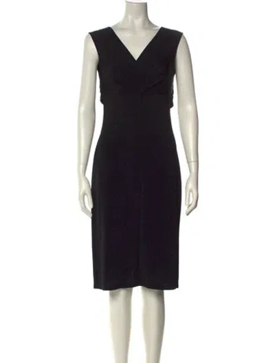 Pre-owned Galliano Vintage Knee-length Dress In Black