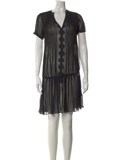 Pre-owned Galliano Vintage Knee-length Dress In Black