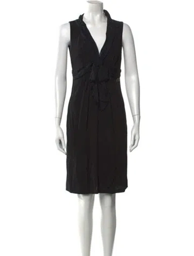 Pre-owned Galliano Vintage Knee-length Dress In Black