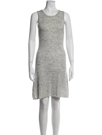 Pre-owned Galliano Vintage Knee-length Dress In Grey