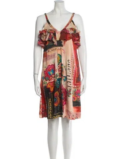 Pre-owned Galliano Vintage Knee-length Dress In Pink
