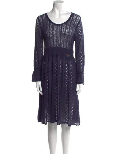 Pre-owned Galliano Vintage Knee-length Dress In Purple