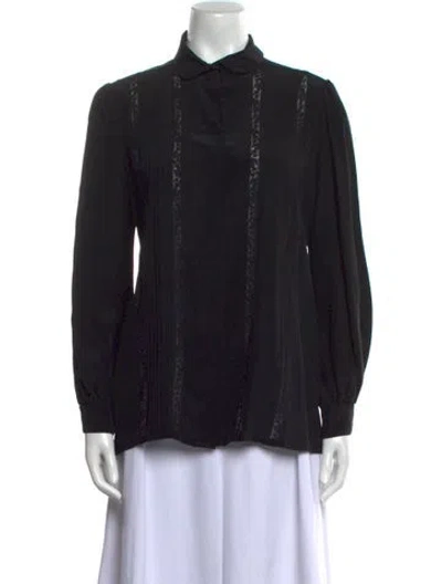 Pre-owned Galliano Vintage Late 2000's - Early 2010's Button-up Top In Black