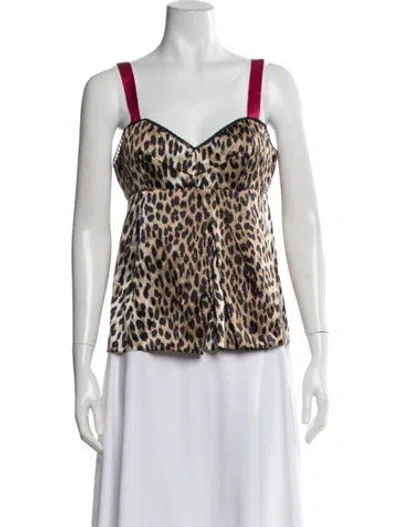 Pre-owned Galliano Vintage Late 2000's - Early 2010's Top In Brown