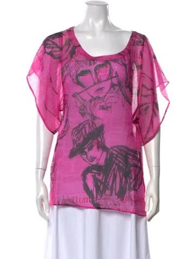 Pre-owned Galliano Vintage Late 2000's - Early 2010's Top W/ Tags In Pink