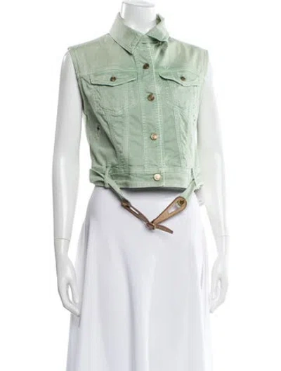 Pre-owned Galliano Vintage Late 2000's - Early 2010's Vest In Green
