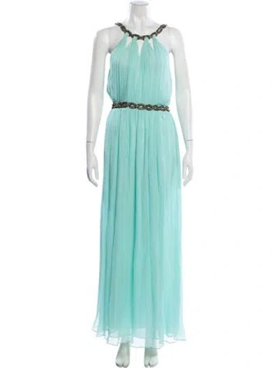 Pre-owned Galliano Vintage Long Dress In Blue