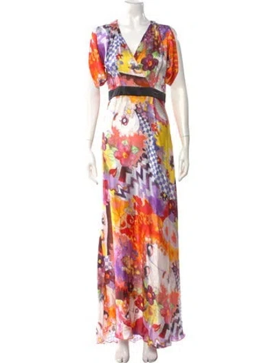Pre-owned Galliano Vintage Long Dress In Multi