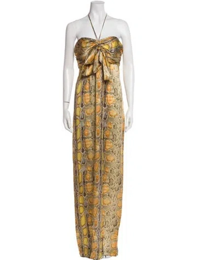 Pre-owned Galliano Vintage Long Dress In Neutral