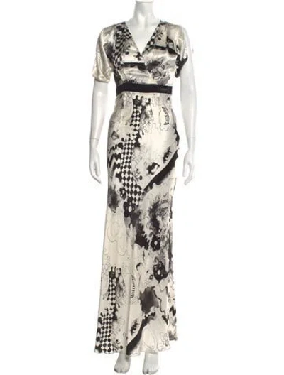 Pre-owned Galliano Vintage Long Dress In Neutrals