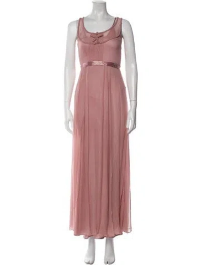 Pre-owned Galliano Vintage Long Dress In Pink