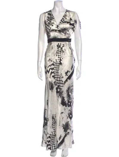 Pre-owned Galliano Vintage Long Dress In White