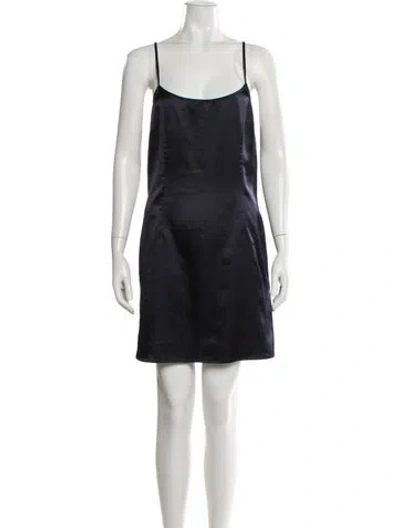 Pre-owned Galliano Vintage Mini Dress In Black