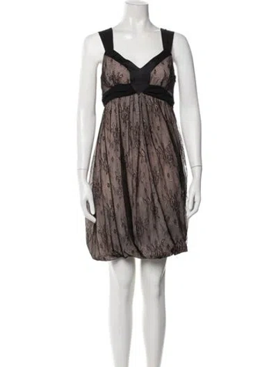 Pre-owned Galliano Vintage Mini Dress In Black